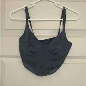Hollister Black Supportive Bra with Adjustable Straps